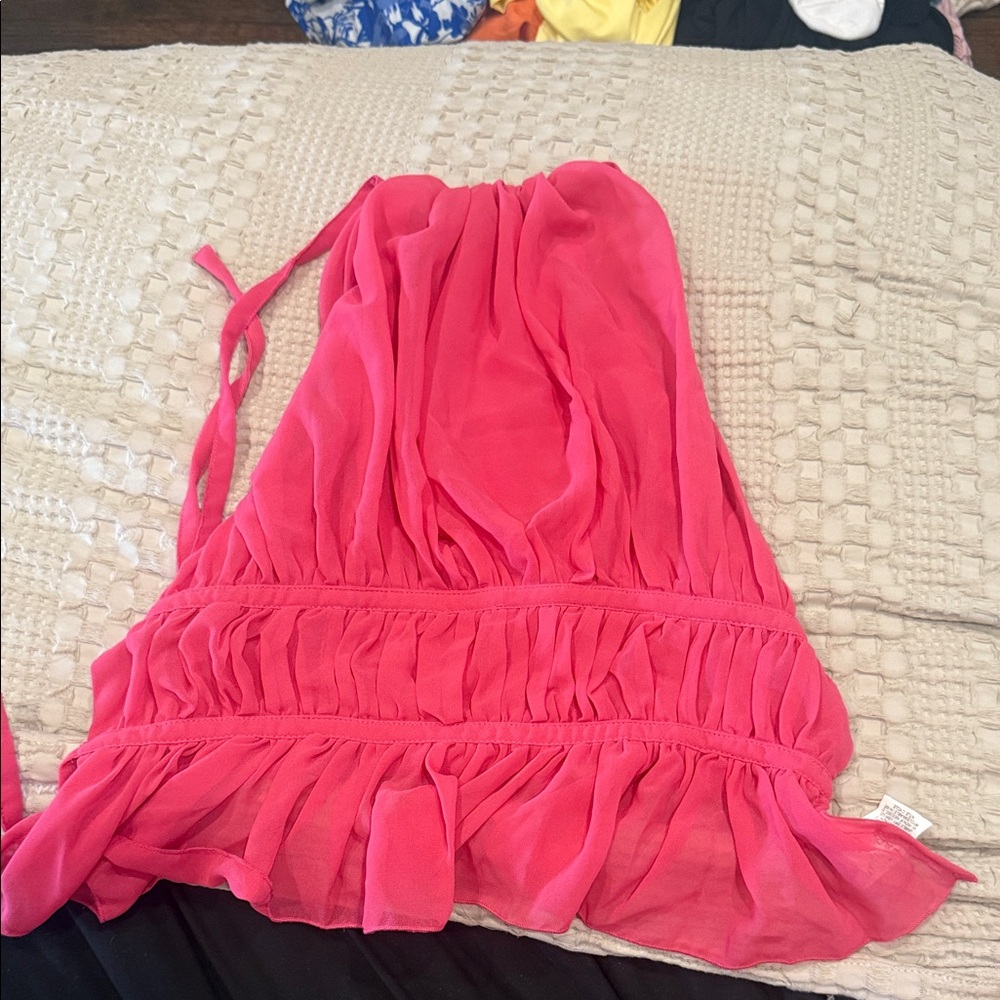 SHEIN Vibrant Pink Top